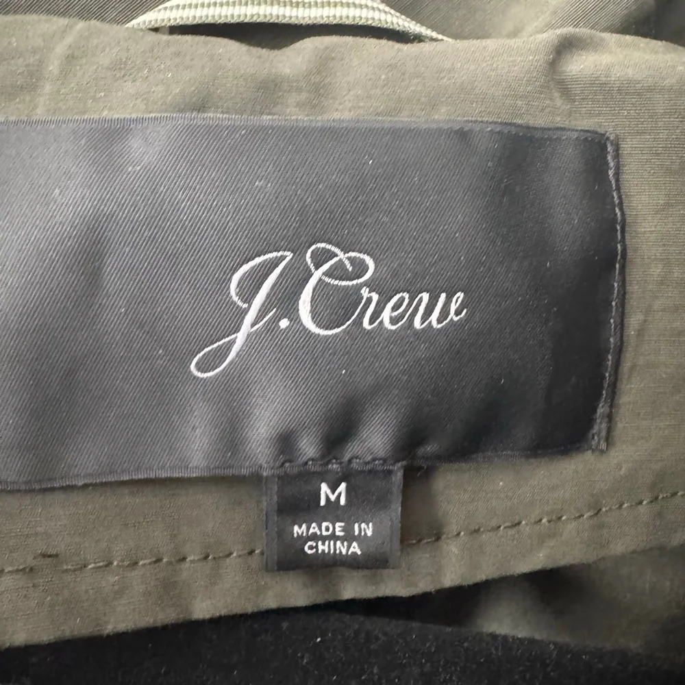 J.Crew Olive Green Perfect Lightweight Utility Jacket M - Picture 6 of 10